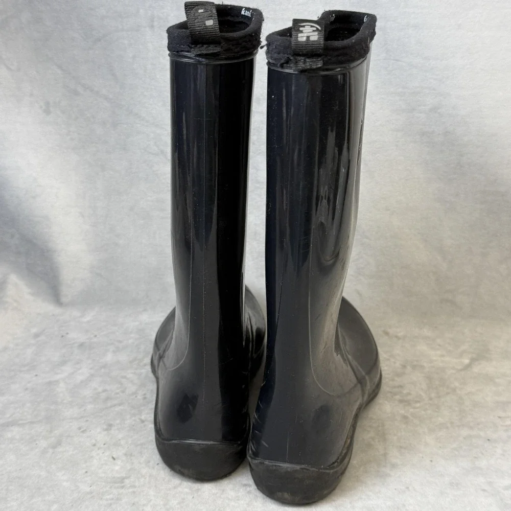 Kamik Boots Mens Size 7 Black Rubber Waterproof Tall Rain Made In‎ Canada